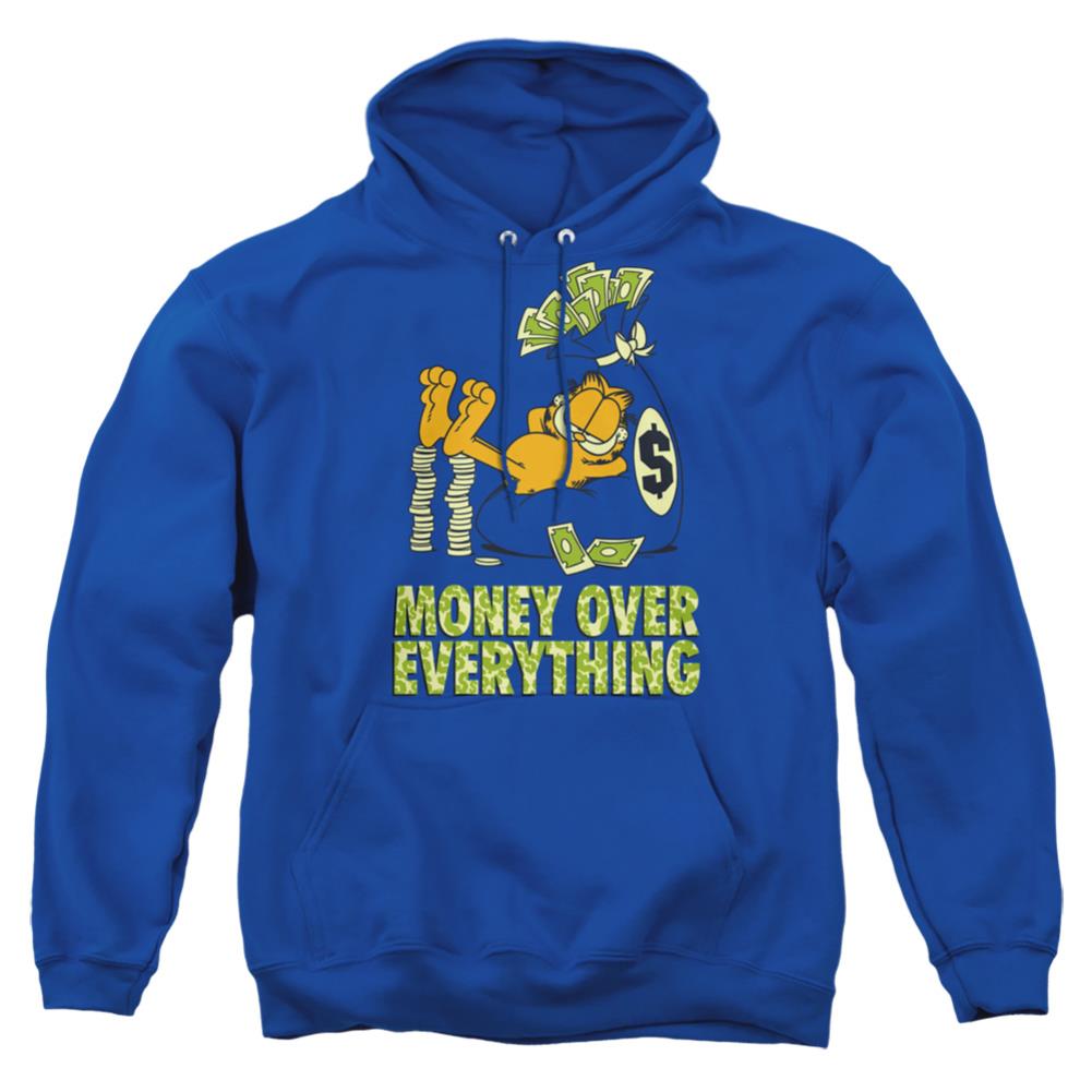 Garfield Money Is Everything Men's Pull-Over 75 25 Poly Hoodie