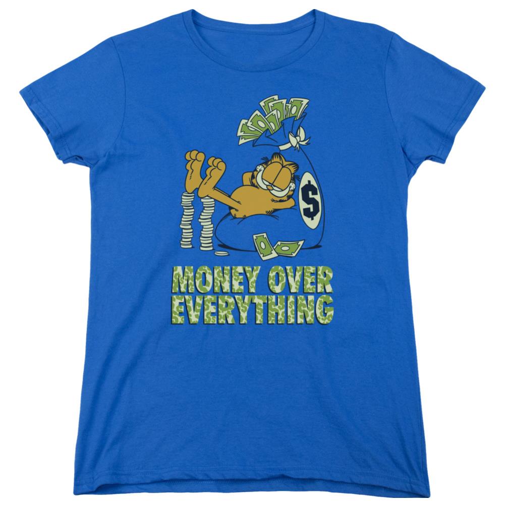 Garfield Money Is Everything Women's 18/1 Cotton Short-Sleeve T-Shirt