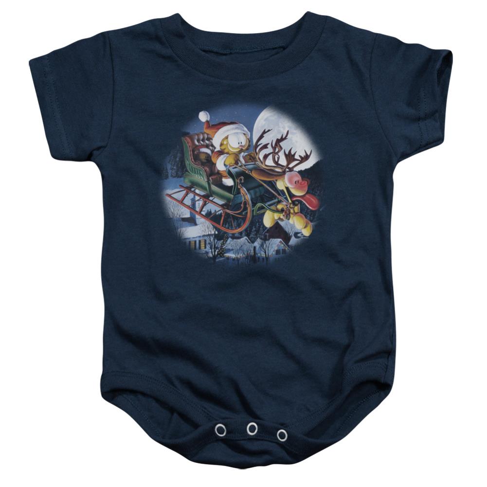 Garfield Moonlight Ride Infant's Cotton SS Snapsuit