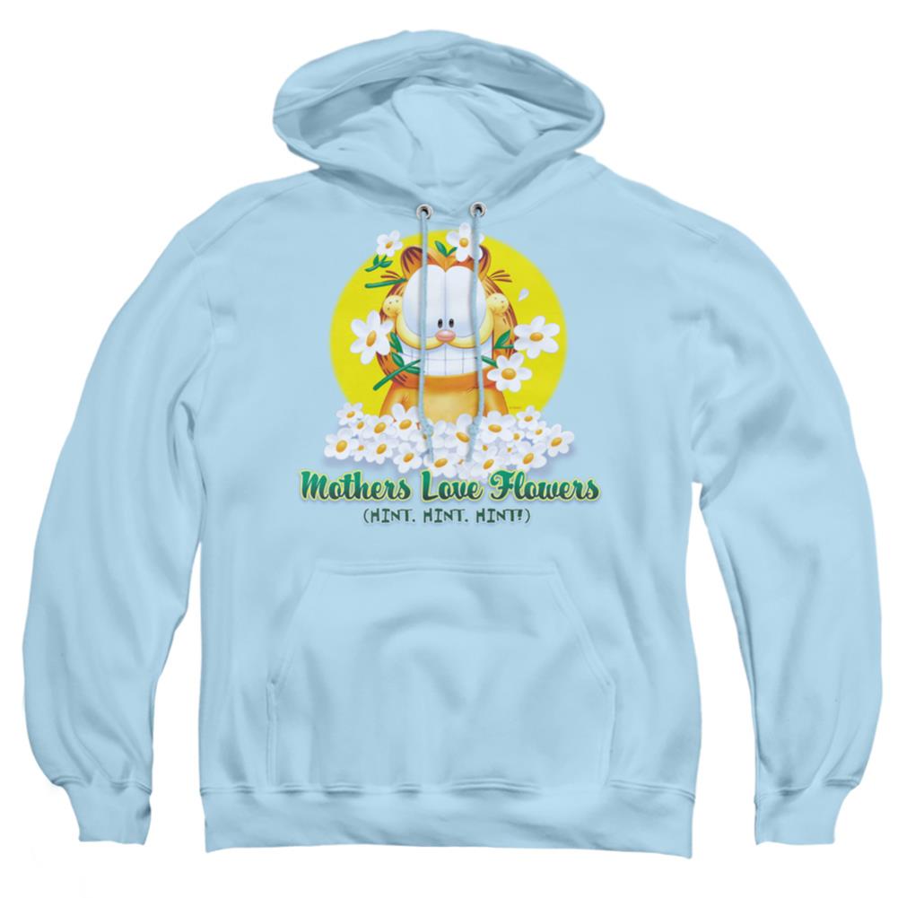 Garfield Mothers Love Flowers Men's Pull-Over 75 25 Poly Hoodie