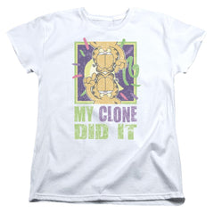Garfield My Clone Did It Women's 18/1 Cotton Short-Sleeve T-Shirt