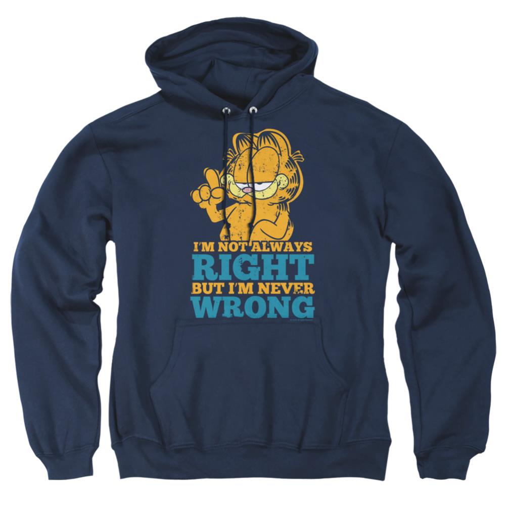 Garfield Never Wrong Men's Pull-Over 75 25 Poly Hoodie