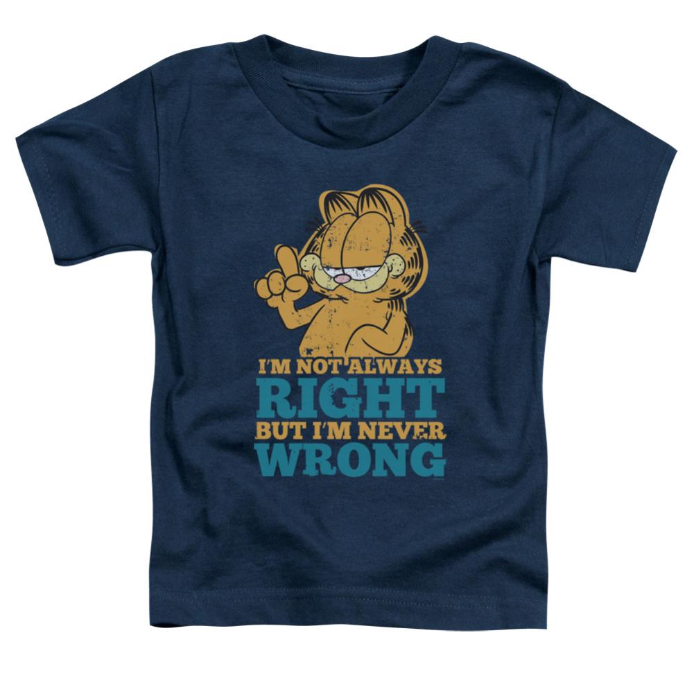 Garfield Never Wrong Toddler 18/1 Cotton Short-Sleeve T-Shirt