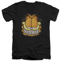 Garfield Nice Grill Men's 30/1 Cotton Slim V-Neck T-Shirt