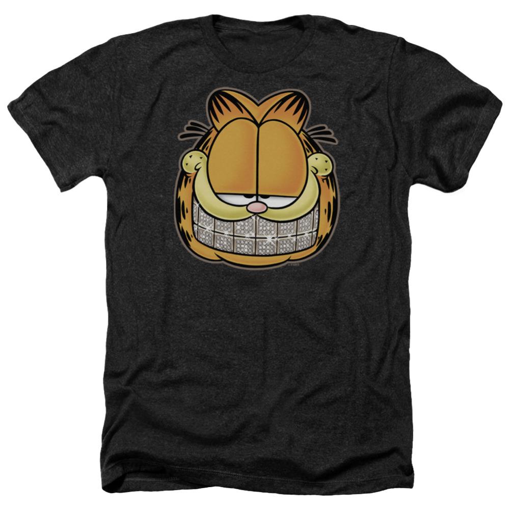 Garfield Nice Grill Men's 30/1 Heather 60 40 Poly Short-Sleeve T-Shirt