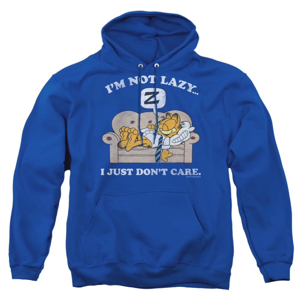 Garfield Not Lazy Men's Pull-Over 75 25 Poly Hoodie