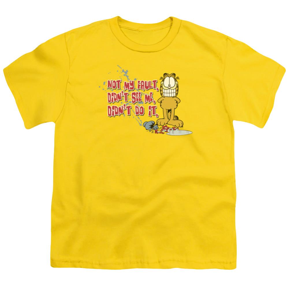Garfield Not My Fault Youth 18/1 100% Cotton Short-Sleeve T-Shirt