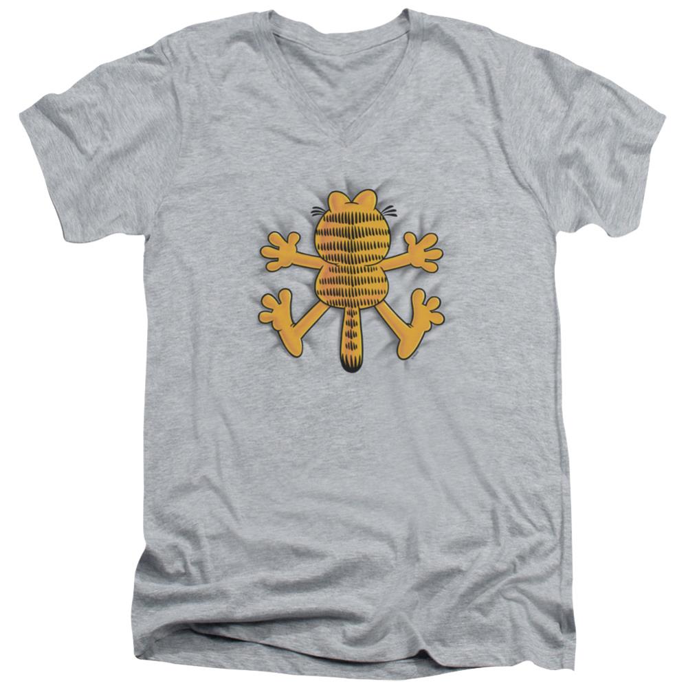 Garfield Ow Men's 30/1 Cotton Slim V-Neck T-Shirt