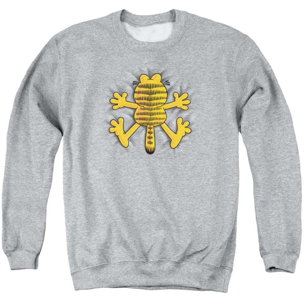 Garfield Ow Men's Crewneck 50 50 Poly Long-Sleeve T-Shirt