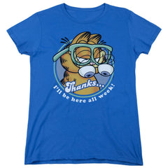Garfield Performing Women's 18/1 Cotton Short-Sleeve T-Shirt