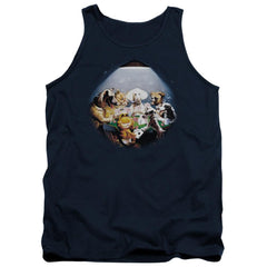 Garfield Playing With The Big Dogs Men's 18/1 Cotton Tank Top