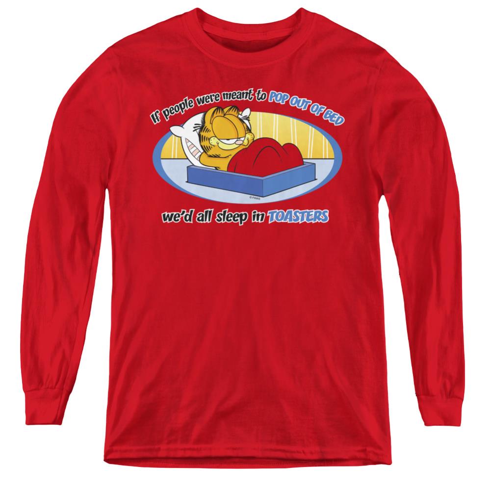 Garfield Pop Out Of Bed Youth Long-Sleeve T-Shirt