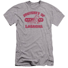 Garfield Property Of Lasagna Men's Ultra-Soft 30/1 Cotton Slim Short-Sleeve T-Shirt