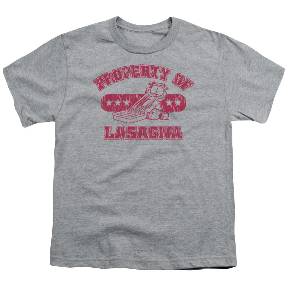 Garfield Property Of Lasagna Youth 18/1 100% Cotton Short-Sleeve T-Shirt