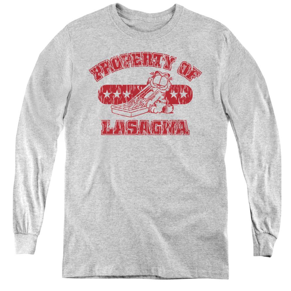 Garfield Property Of Lasagna Youth Long-Sleeve T-Shirt