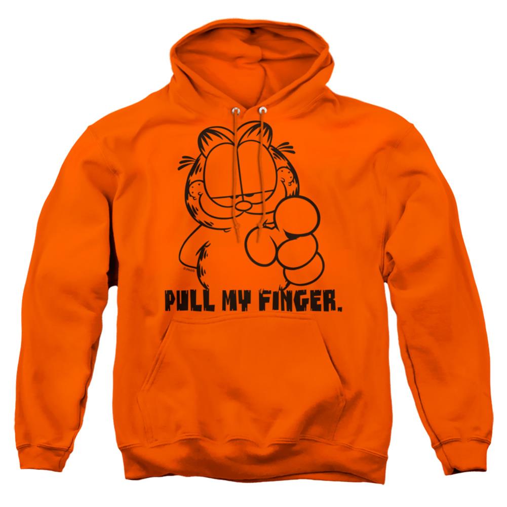 Garfield Pull My Finger Men's Pull-Over 75 25 Poly Hoodie