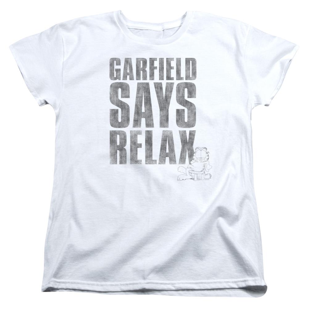 Garfield Relax Women's 18/1 Cotton Short-Sleeve T-Shirt