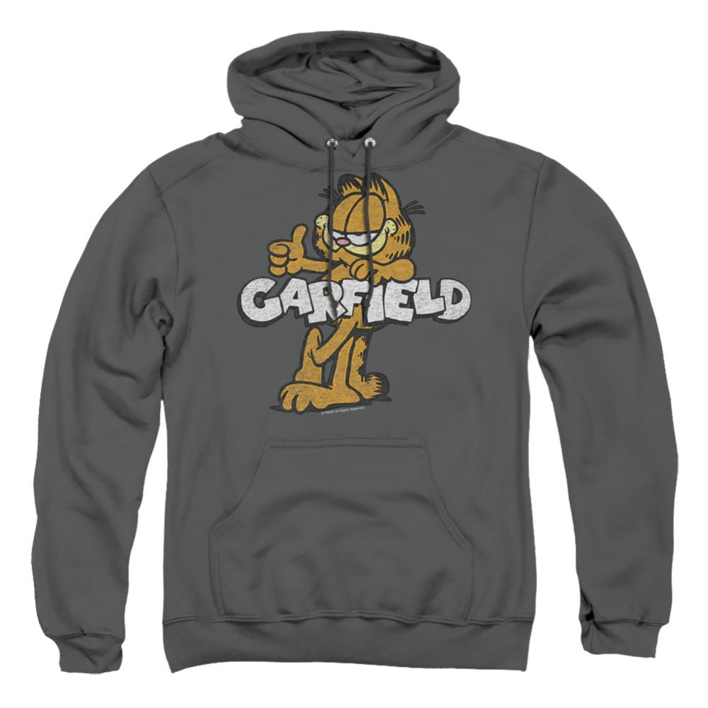 Garfield Retro Garf Men's Pull-Over 75 25 Poly Hoodie