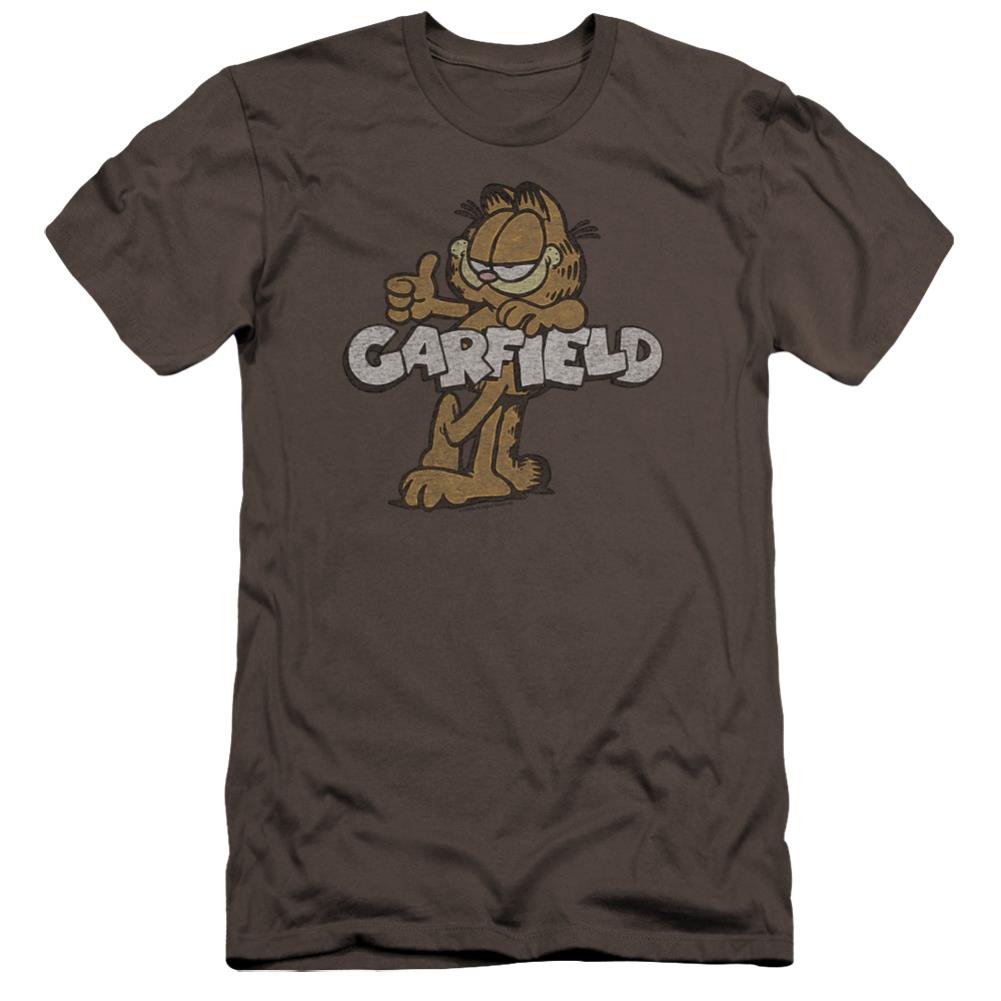 Garfield Retro Garf Men's Ultra-Soft 30/1 Cotton Slim Short-Sleeve T-Shirt