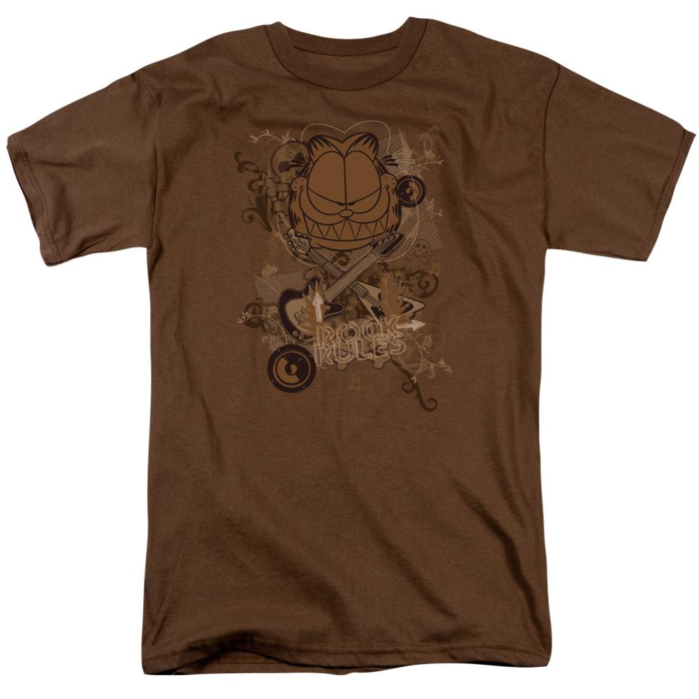 Garfield Rock Rules Men's 18/1 Cotton Short-Sleeve T-Shirt