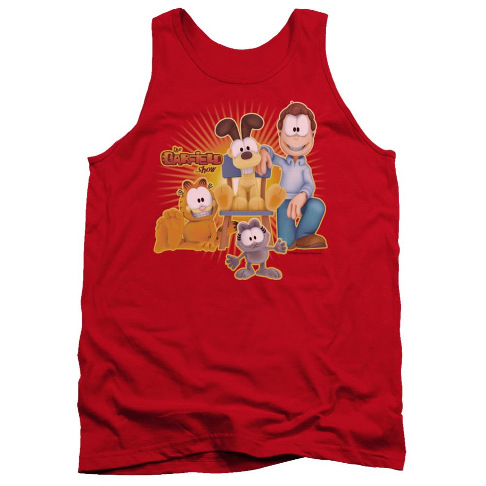 Garfield Say Cheese Men's 18/1 Cotton Tank Top