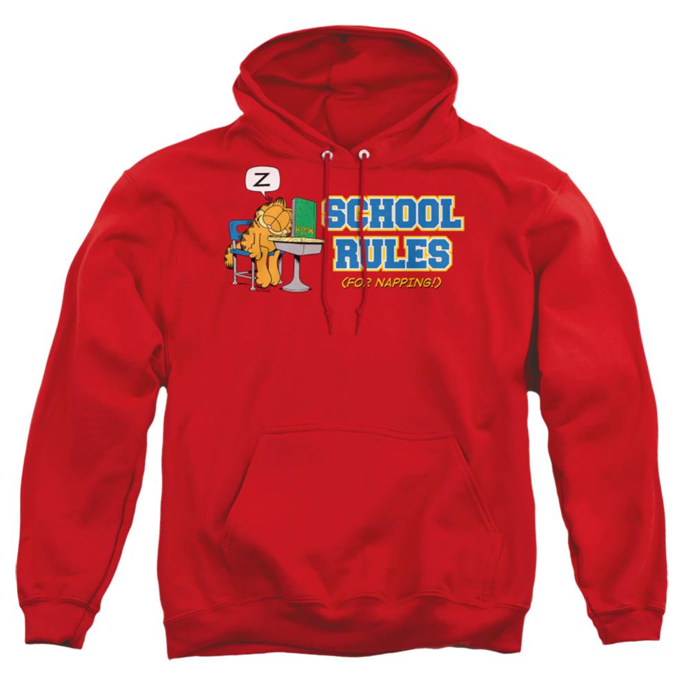Garfield School Rules Men's Pull-Over 75 25 Poly Hoodie
