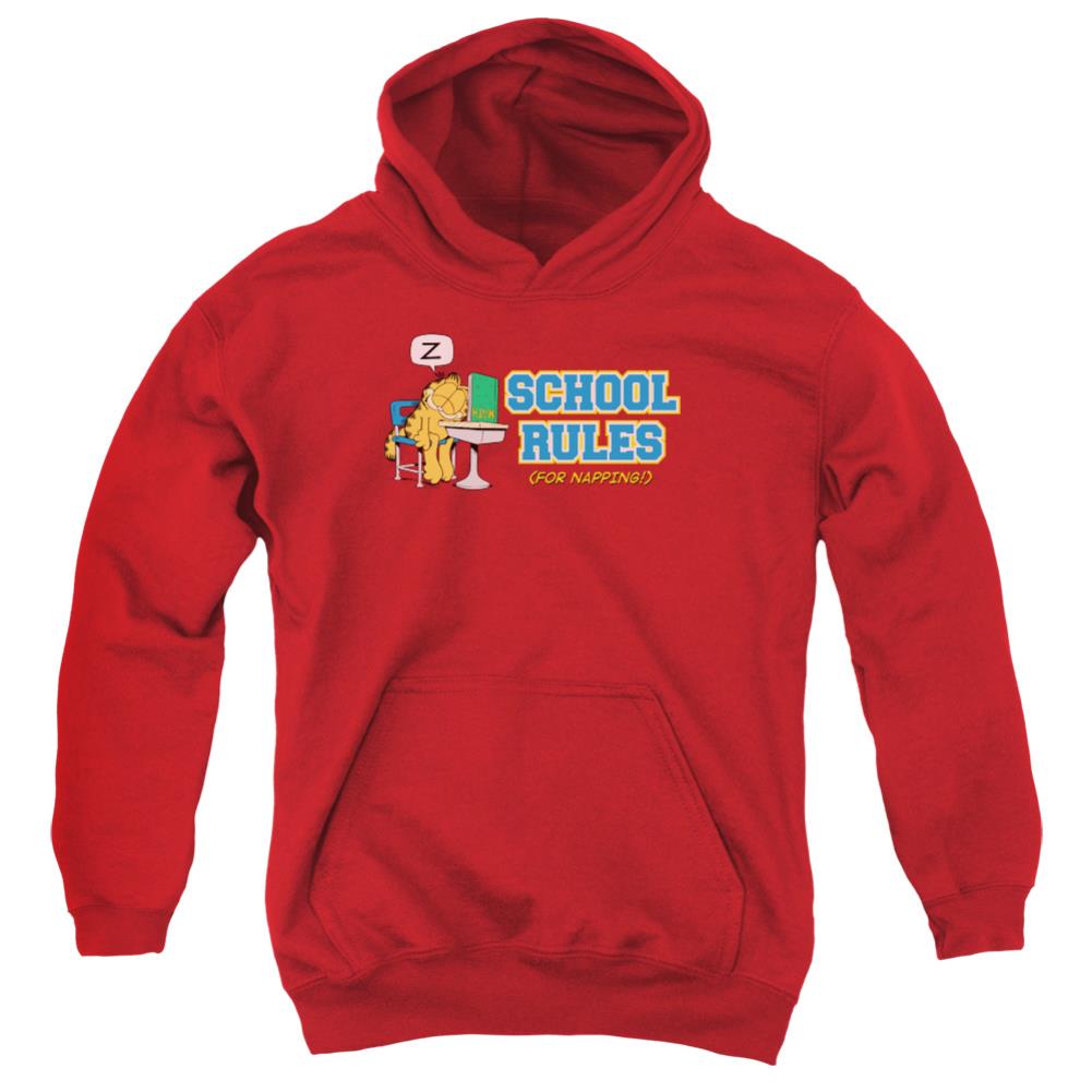 Garfield School Rules Youth Cotton Poly Pull-Over Hoodie