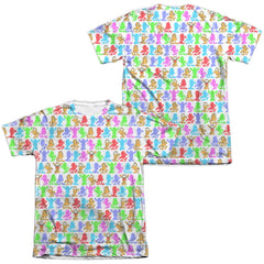 Garfield Silhouettes (Front/Back Print) Men's Regular Fit Poly Cotton Short-Sleeve T-Shirt