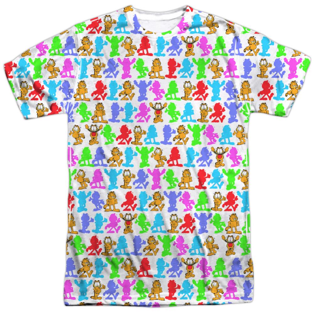 Garfield Silhouettes Men's Regular Fit Polyester Short-Sleeve T-Shirt