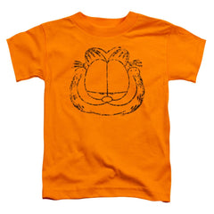 Garfield Smirking Distressed Toddler 18/1 Cotton Short-Sleeve T-Shirt