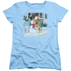 Garfield Snow Fun Women's 18/1 Cotton Short-Sleeve T-Shirt