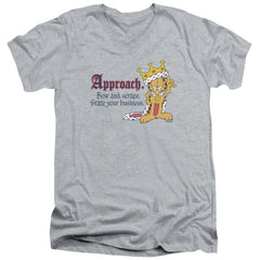 Garfield State Your Business Men's 30/1 Cotton Slim V-Neck T-Shirt