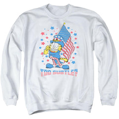 Garfield Subtle Men's Crewneck 50 50 Poly Long-Sleeve T-Shirt