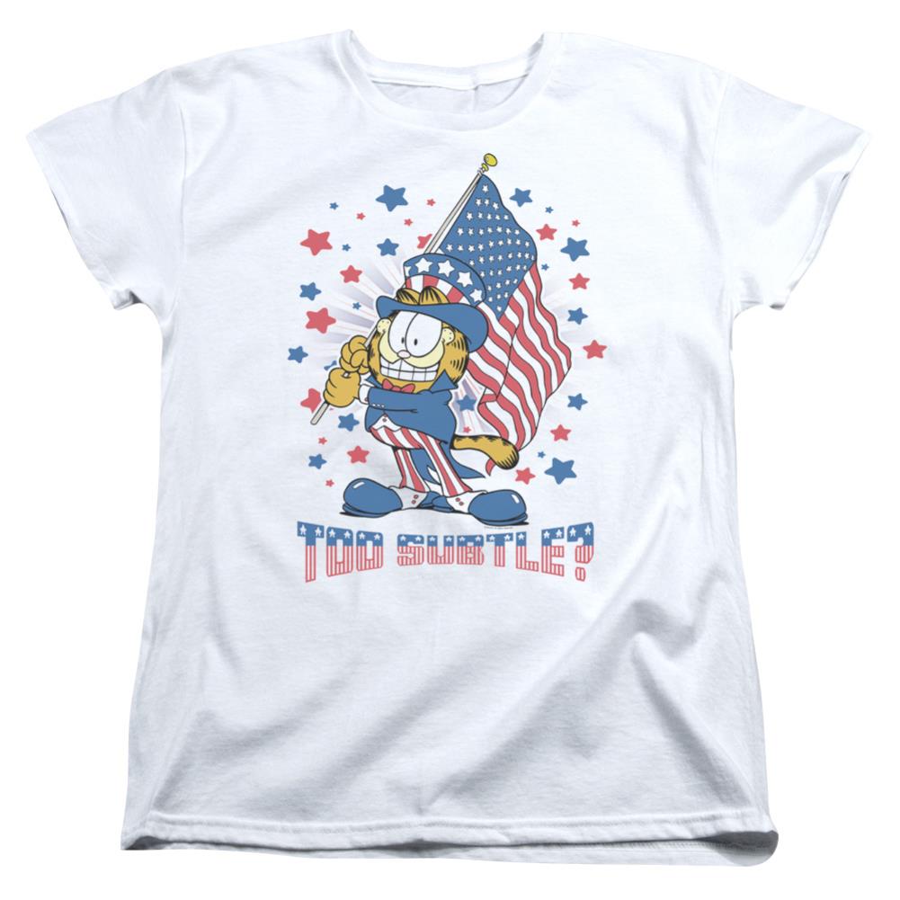 Garfield Subtle Women's 18/1 Cotton Short-Sleeve T-Shirt