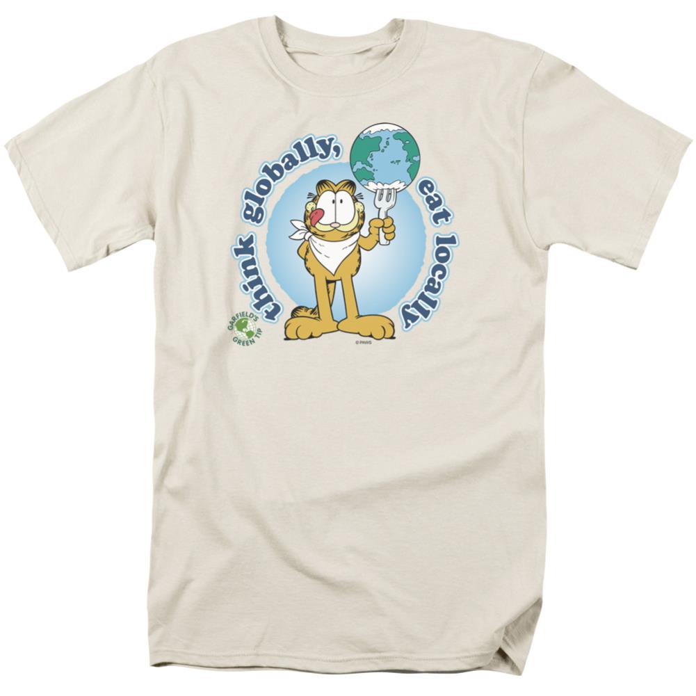 Garfield Think Globally Men's 18/1 Cotton Short-Sleeve T-Shirt