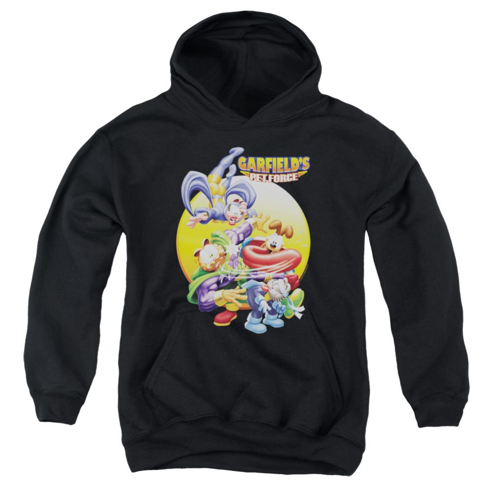 Garfield Tongue Of Doom Youth Cotton Poly Pull-Over Hoodie