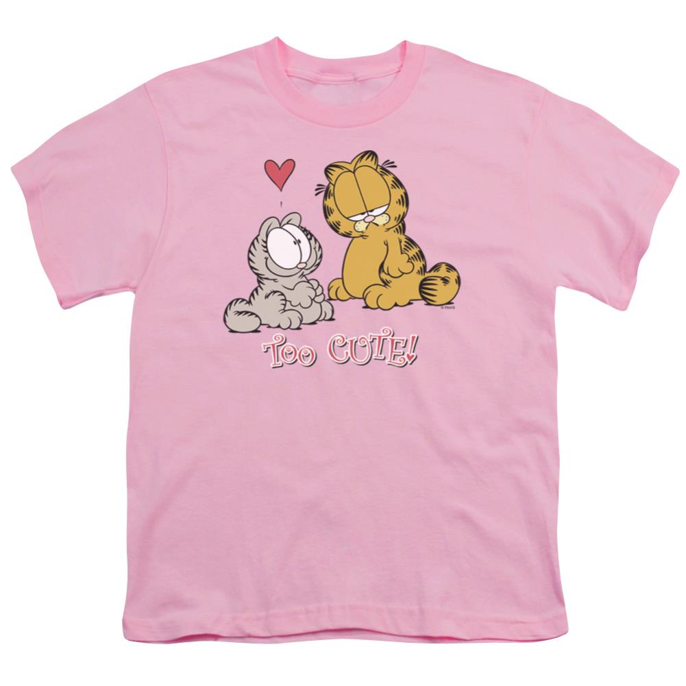 Garfield Too Cute Youth 18/1 100% Cotton Short-Sleeve T-Shirt
