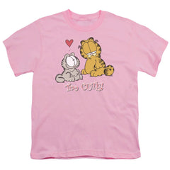 Garfield Too Cute Youth 18/1 100% Cotton Short-Sleeve T-Shirt