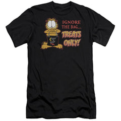Garfield Treats Only Men's Ultra-Soft 30/1 Cotton Slim Short-Sleeve T-Shirt
