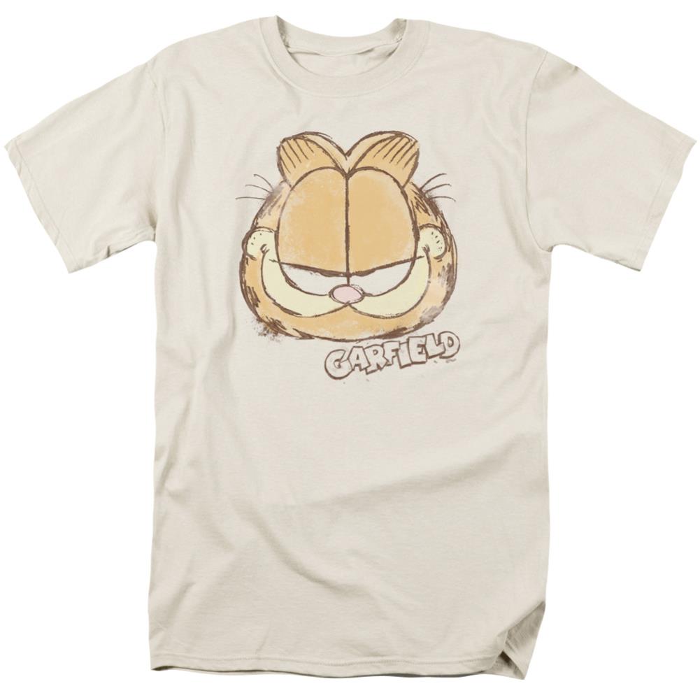 Garfield Water Color Cat Men's 18/1 Cotton Short-Sleeve T-Shirt