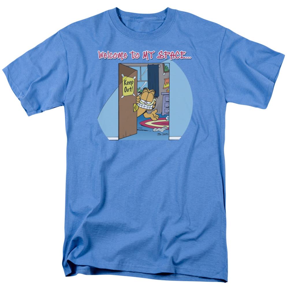 Garfield Welcome To Myspace Men's 18/1 Cotton Short-Sleeve T-Shirt