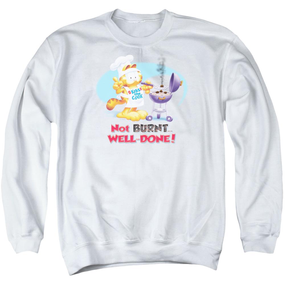 Garfield Well Done Men's Crewneck 50 50 Poly Long-Sleeve T-Shirt