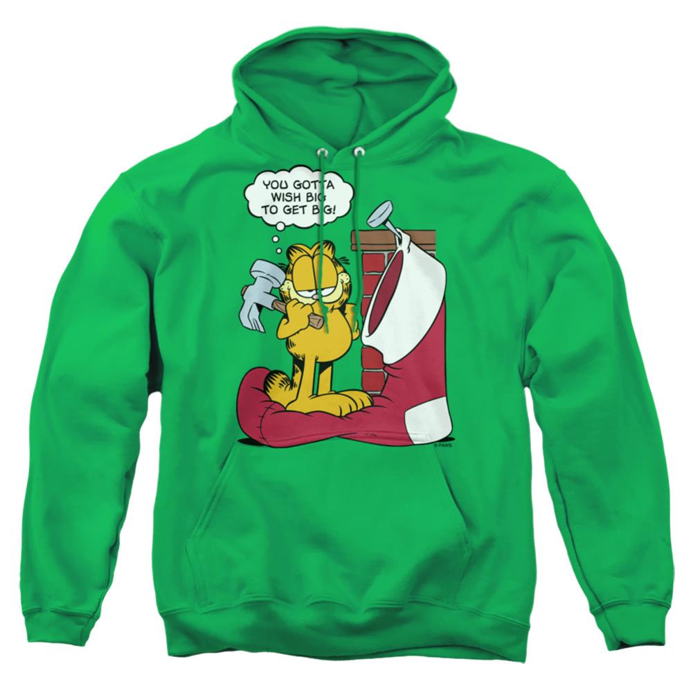 Garfield Wish Big Men's Pull-Over 75 25 Poly Hoodie