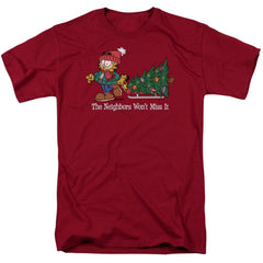 Garfield Wont Miss It Men's 18/1 Cotton Short-Sleeve T-Shirt