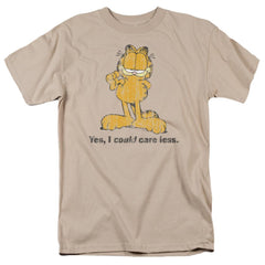 Garfield Yes I Could Care Less Men's 18/1 Cotton Short-Sleeve T-Shirt