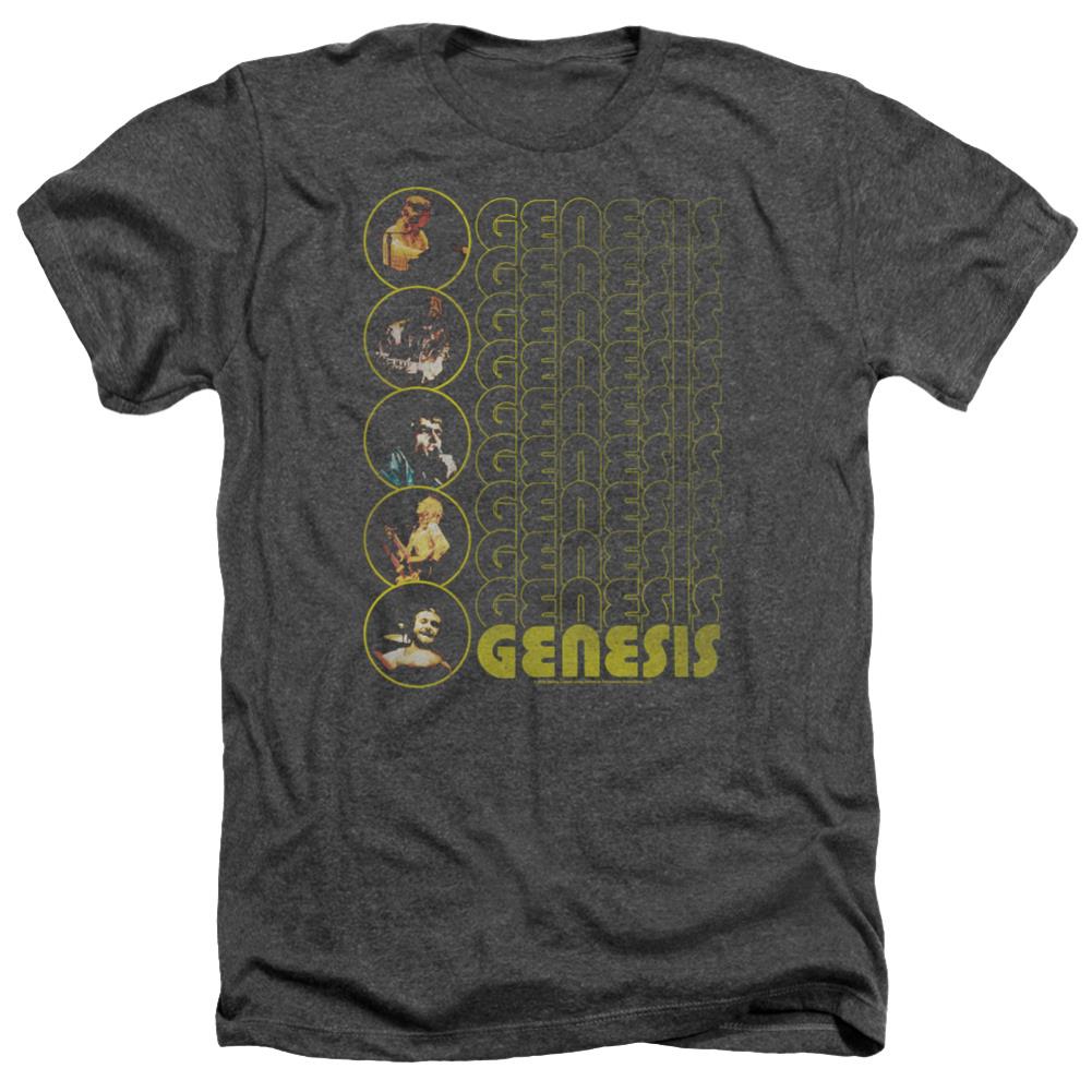 Genesis The Carpet Crawlers Men's 30/1 Heather 60 40 Poly Short-Sleeve T-Shirt