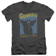 Genesis Watcher Of The Skies Men's 30/1 Cotton Slim V-Neck T-Shirt