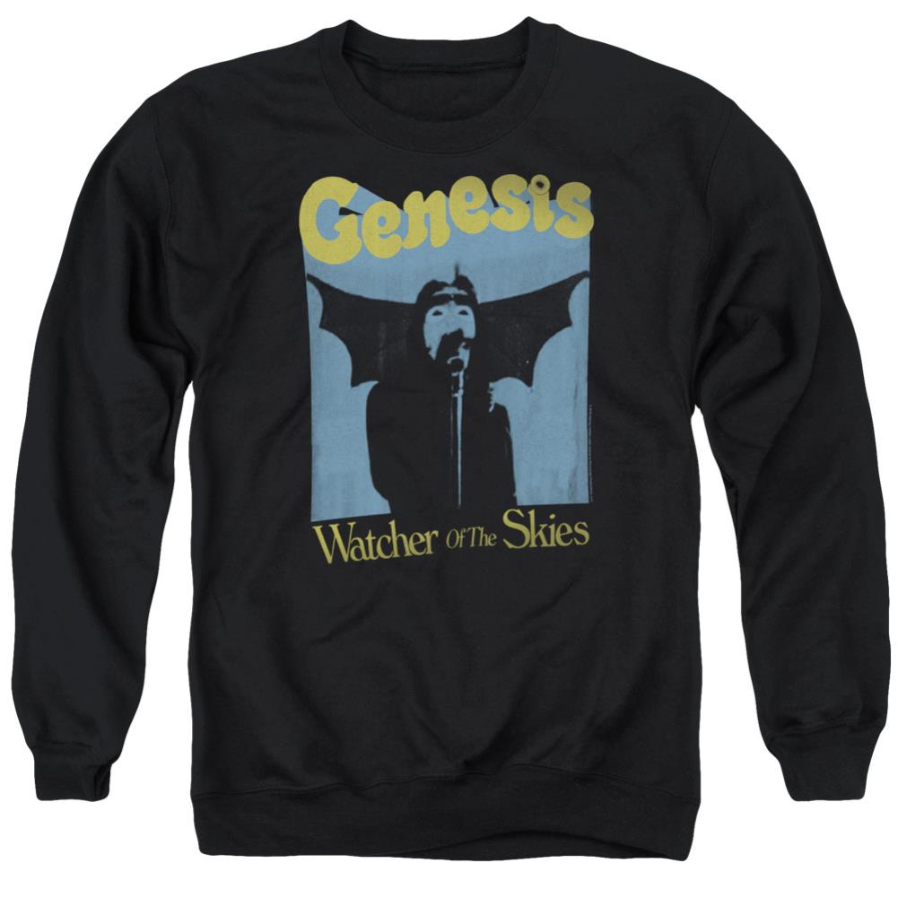 Genesis Watcher Of The Skies Men's Crewneck 50 50 Poly Long-Sleeve T-Shirt