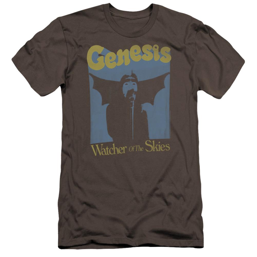 Genesis Watcher Of The Skies Men's Ultra-Soft 30/1 Cotton Slim Short-Sleeve T-Shirt