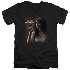 Ghost Whisperer Ethereal Men's 30/1 Cotton Slim V-Neck T-Shirt